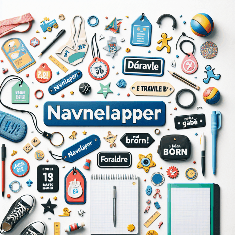 Navnelapper: En guide til forældre med travle børn