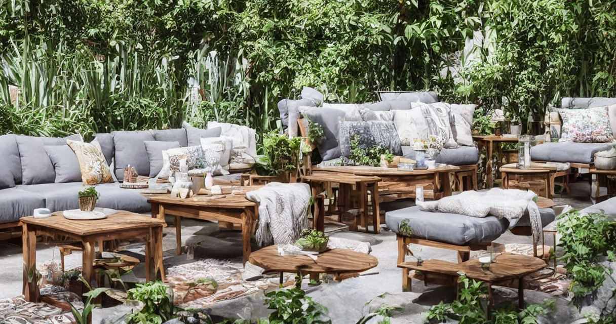 Skab et hyggeligt uderum med indskudsborde fra Living Outdoor